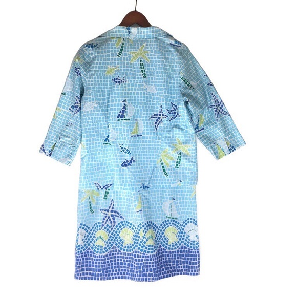 Weekend Clothes Line Blue Dress & Jacket Set - Picture 2 of 11